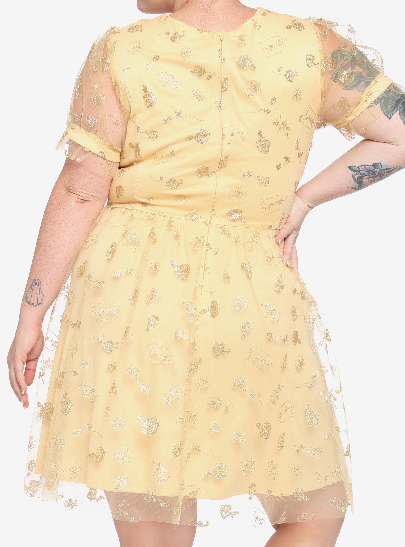 Disney Beauty & The Beast Belle Dress Plus Size, MULTI, alternate