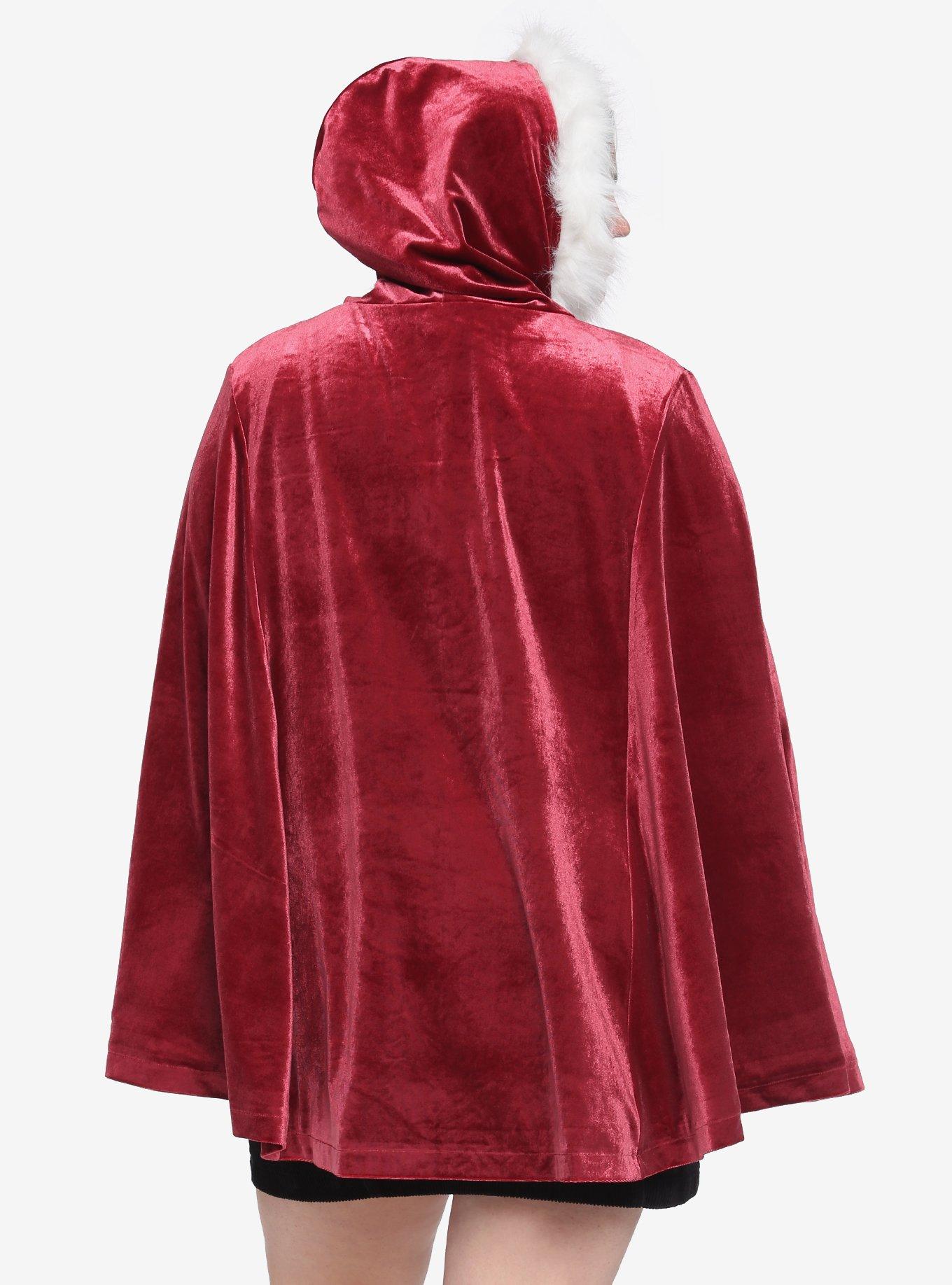 Disney Beauty & The Beast Winter Girls Hooded Cape Plus Size, MULTI, alternate