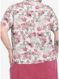 Disney Beauty & The Beast Rose Girls Woven Button-Up Plus Size, MULTI, alternate
