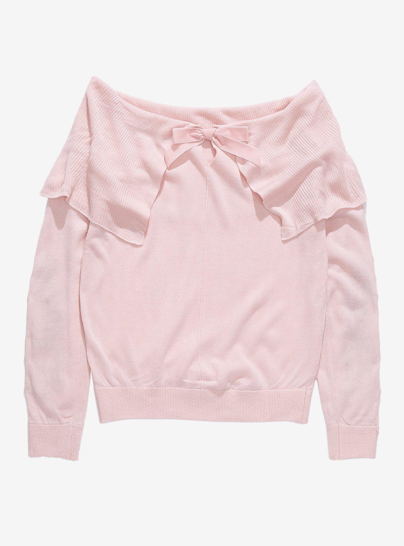 Disney Beauty & The Beast Foldover Girls Sweater