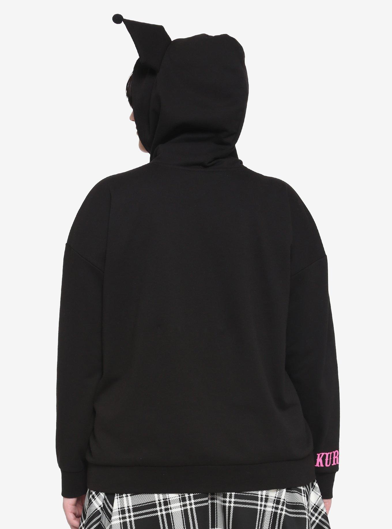 Kuromi 3D Ears Girls Hoodie Plus Size, MULTI, alternate