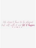 Always And Forever, Lara Jean Quote Peel And Stick Wall Decals, , alternate