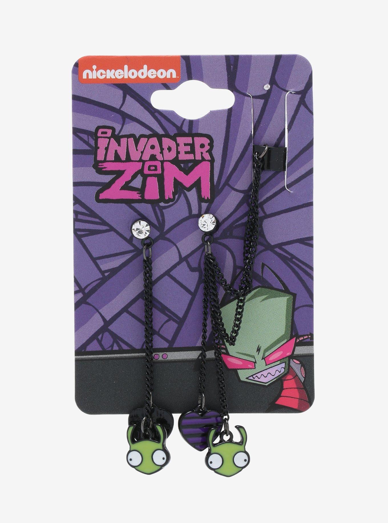 Invader Zim GIR Cuff Earrings, , alternate