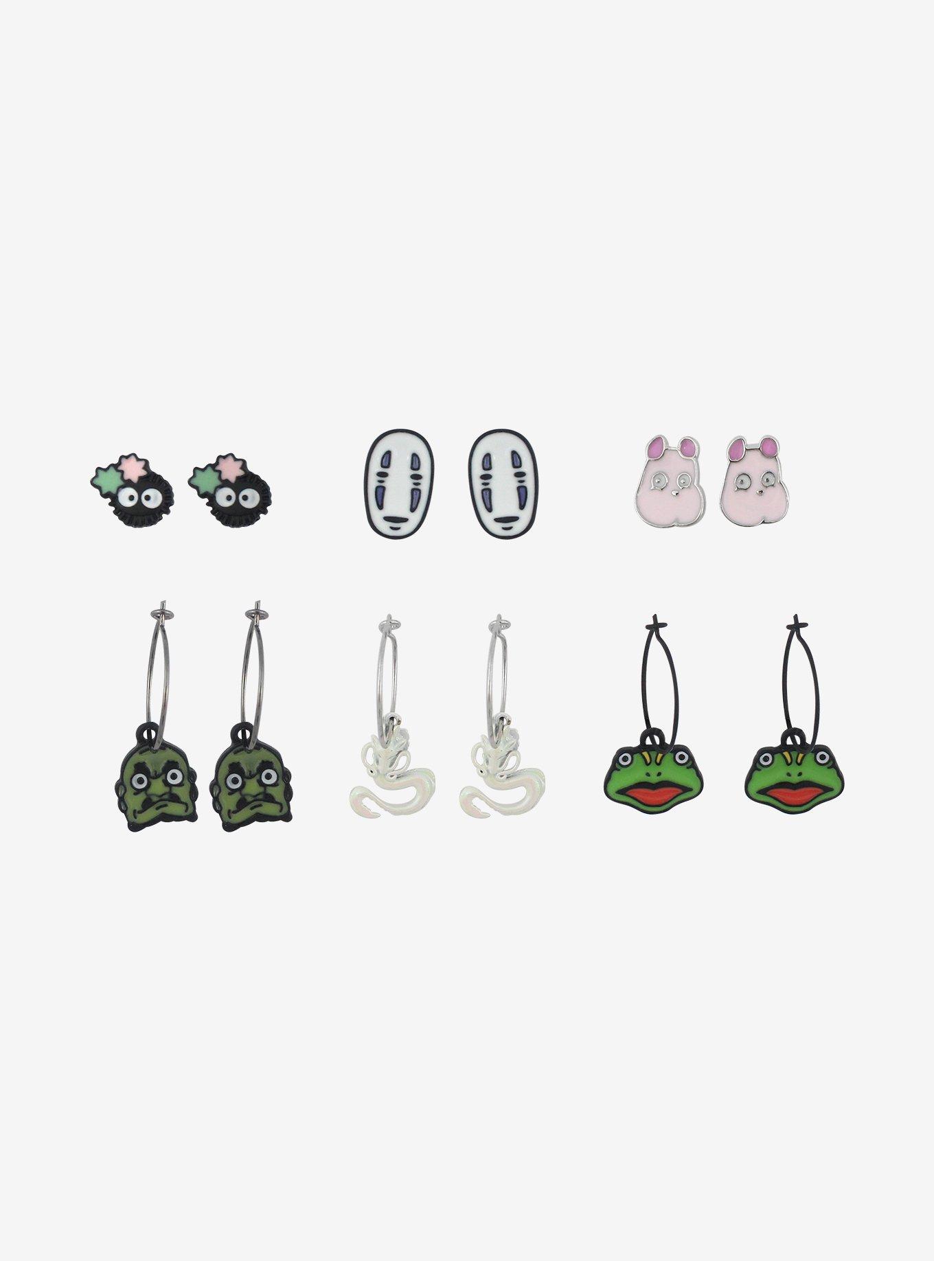 Studio Ghibli Spirited Away Character Earring Set, , alternate