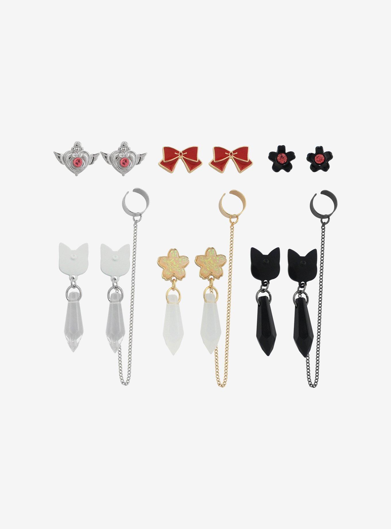 Sailor Moon Luna & Artemis Cuff Earring Set, , alternate