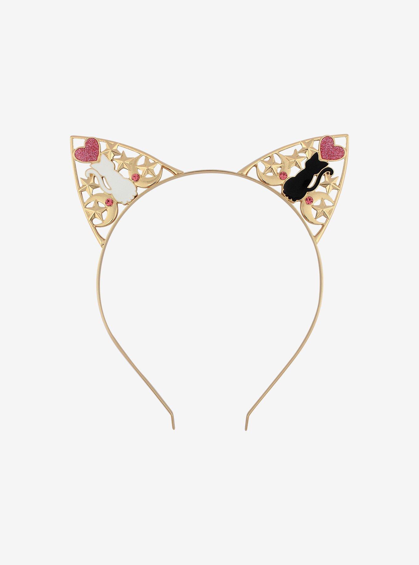 Sailor Moon Luna & Artemis Cat Ear Headband, , alternate