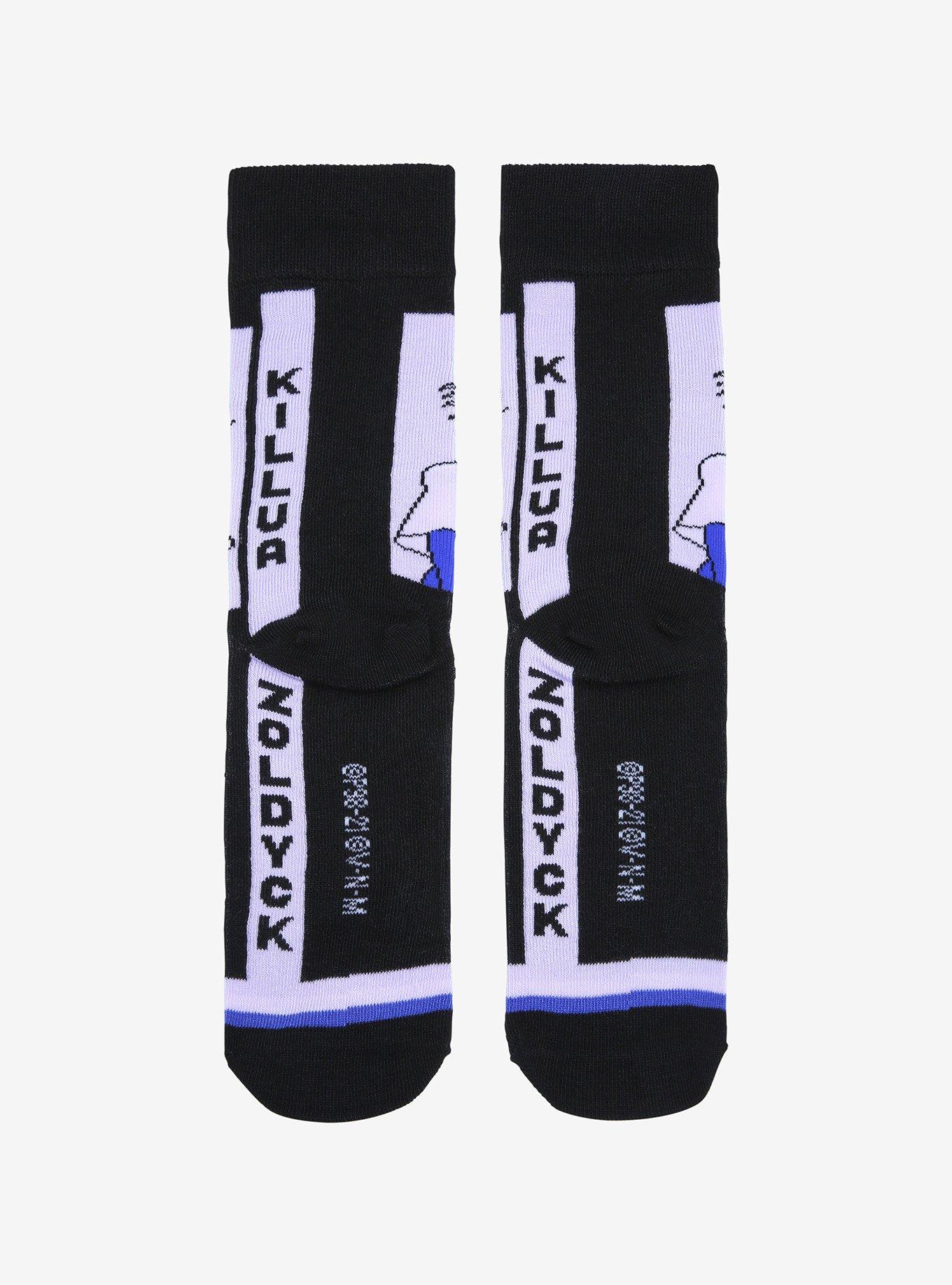 Hunter x Hunter Killua Character Panel Crew Socks, , alternate