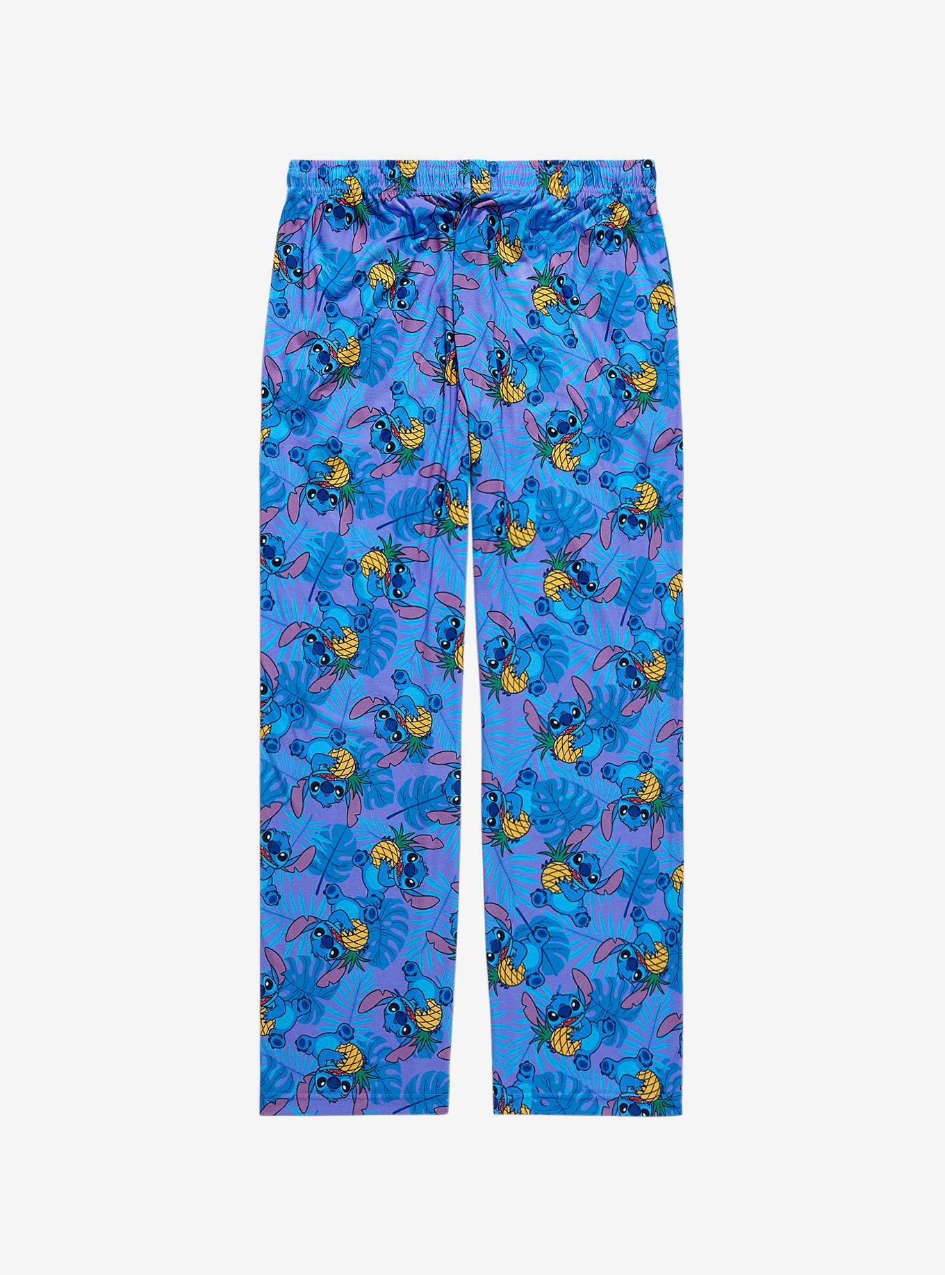 Disney Lilo & Stitch Stitch & Pineapples Tropical Sleep Pants - BoxLunch Exclusive, BLUE, alternate