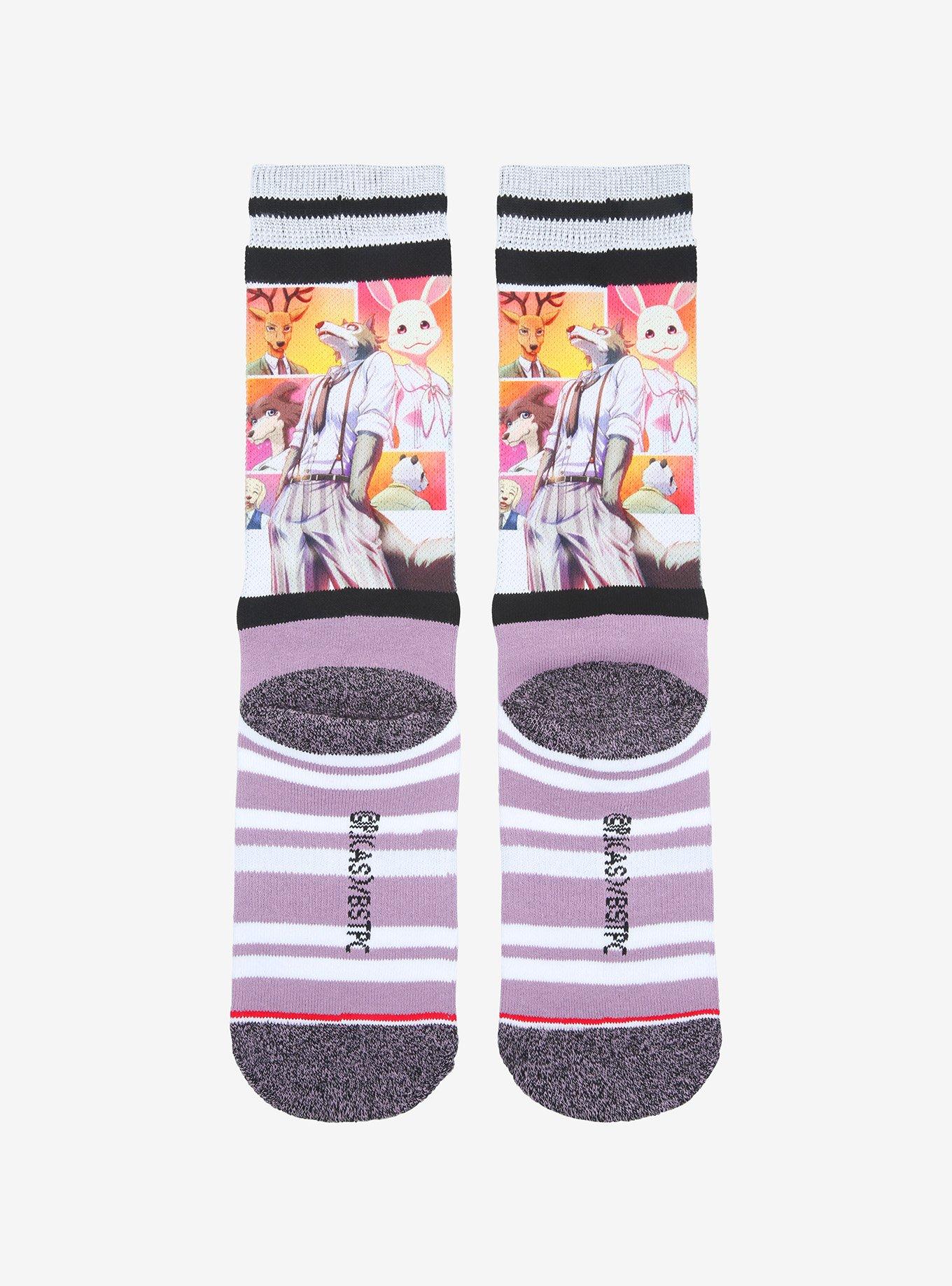 Beastars Group Collage Crew Socks, , alternate