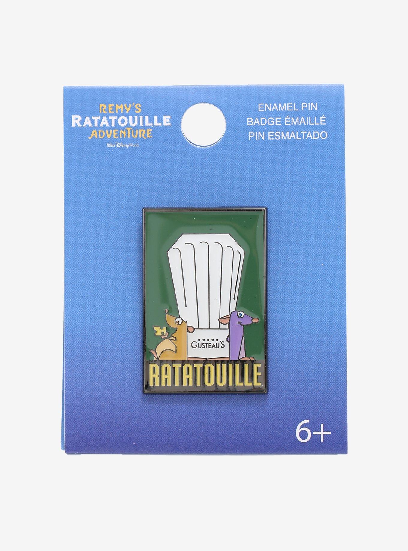 Loungefly Disney Pixar Ratatouille Minimalist Gusteau's Poster Enamel Pin - BoxLunch Exclusive, , alternate