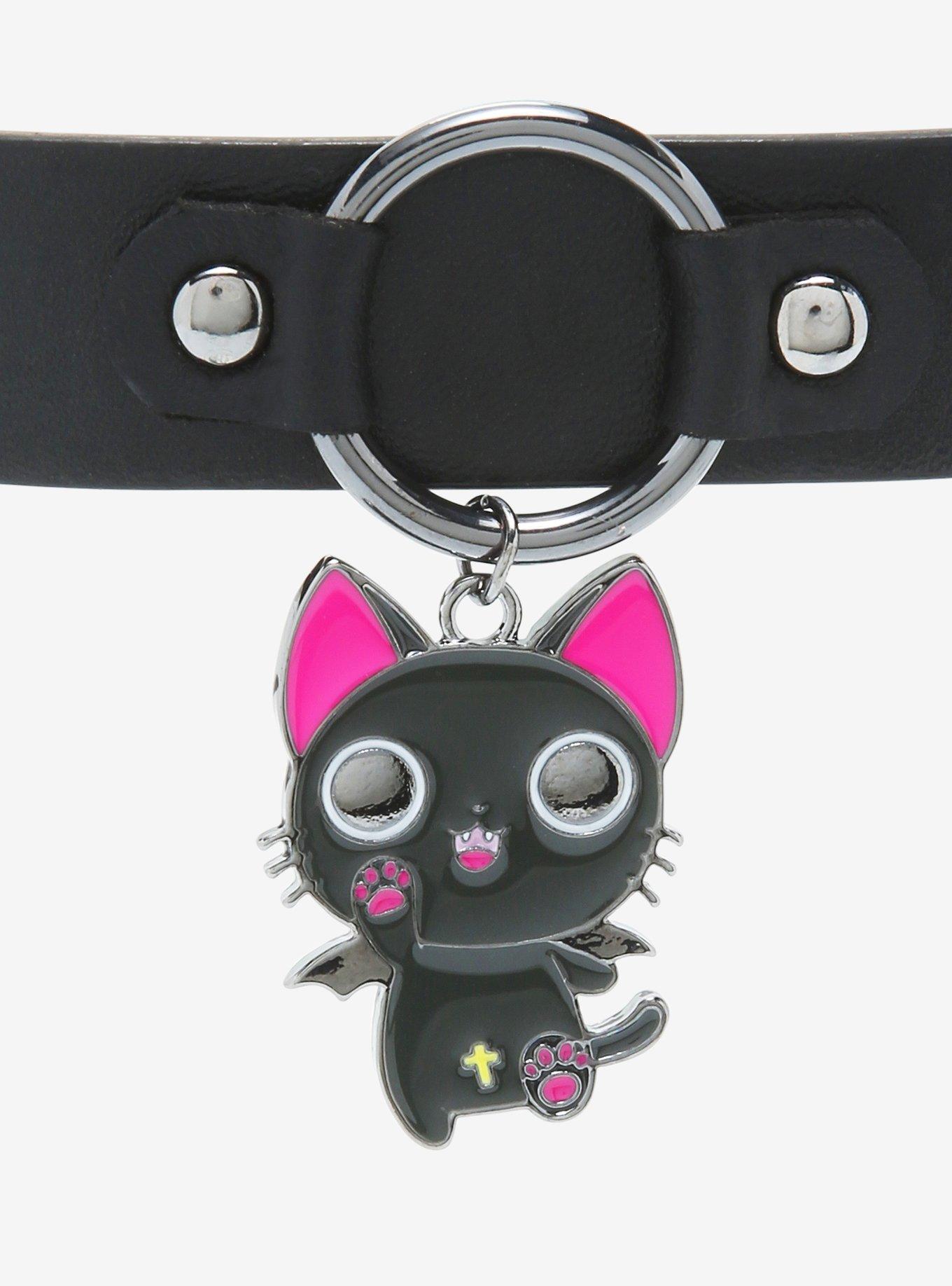 Nyanpire Pendant Black Chain Choker, , alternate