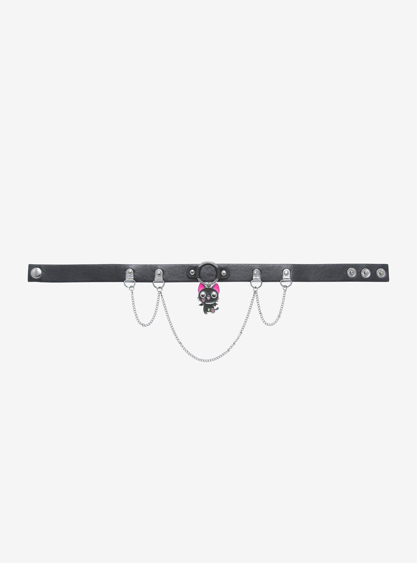 Nyanpire Pendant Black Chain Choker, , alternate