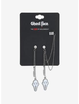 Scream Ghost Face Cuff Earrings, , hi-res