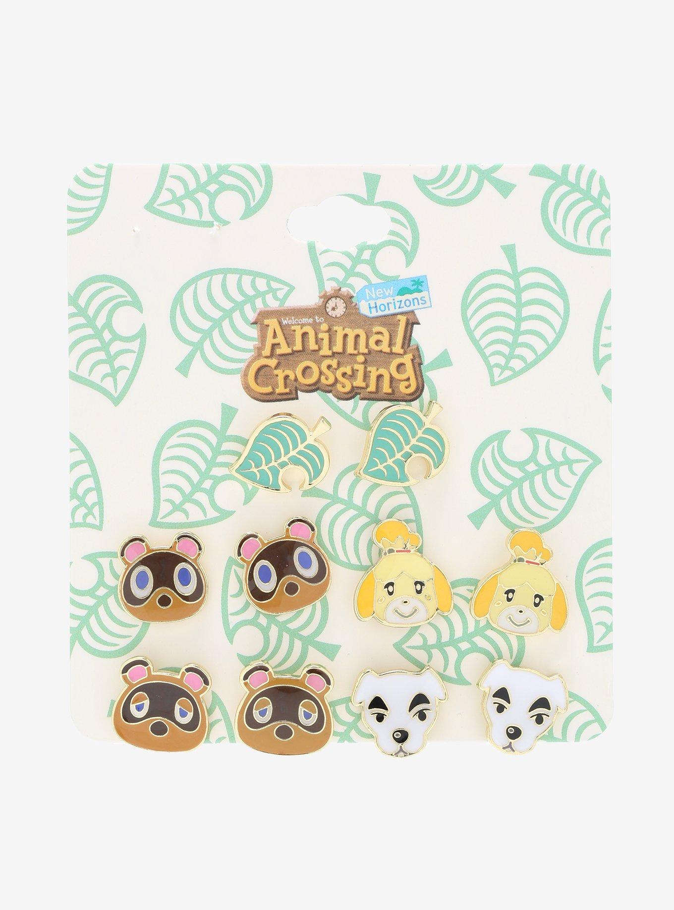 Animal Crossing: New Horizons NPC Stud Earring Set, , alternate