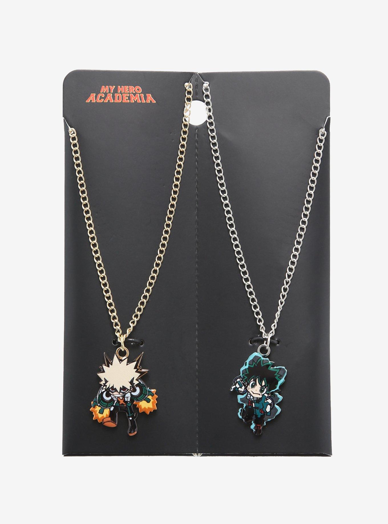 My Hero Academia Chibi Deku & Bakugo Best Friend Necklace Set, , alternate