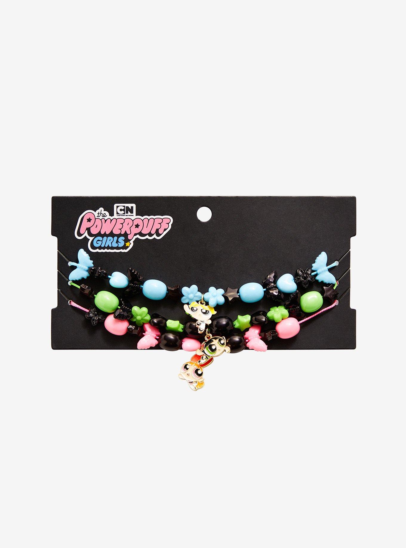 The Powerpuff Girls Trio Beaded Necklace Set, , alternate