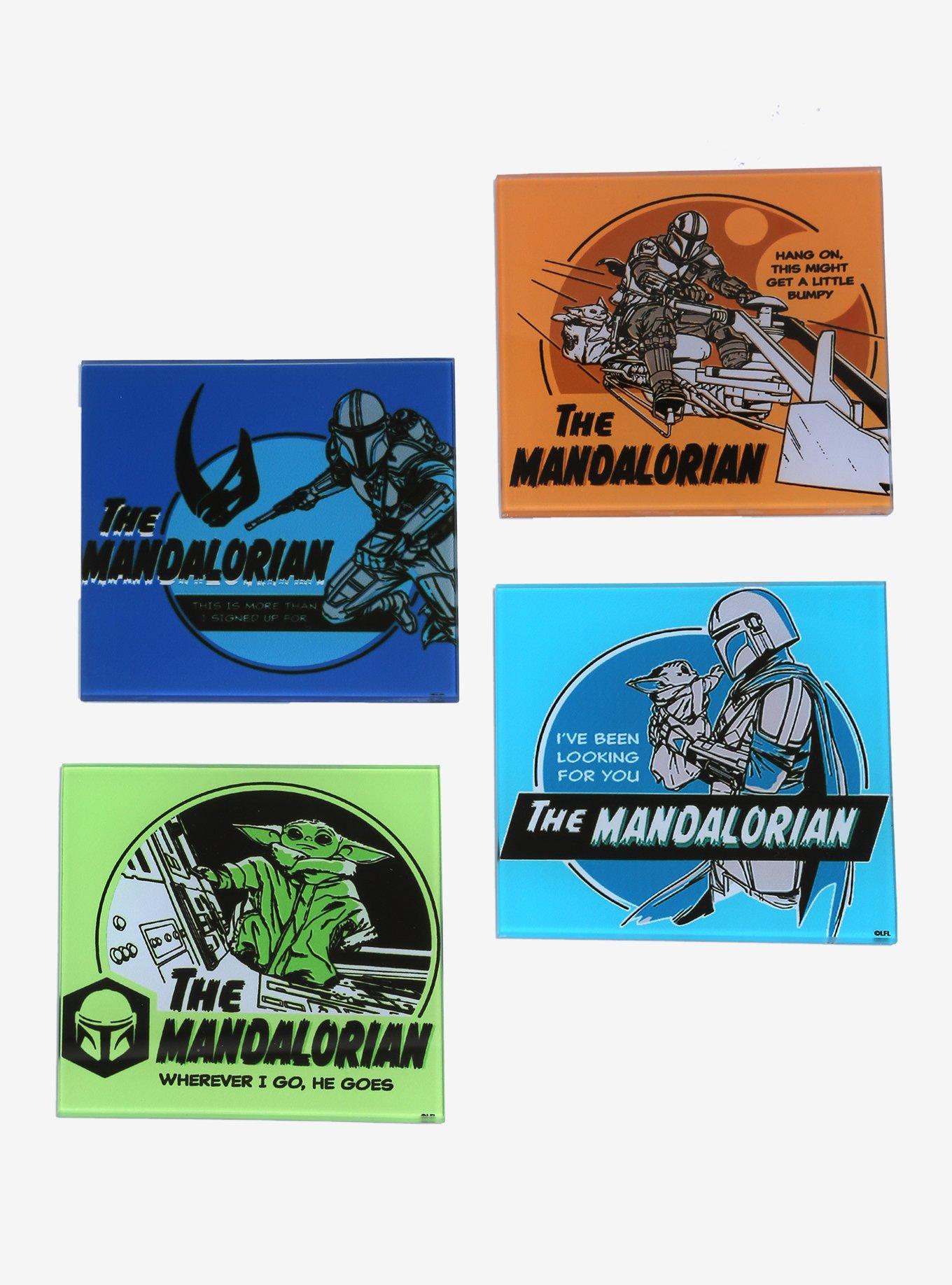 Star Wars The Mandalorian Quotes Glass Coaster Set, , alternate