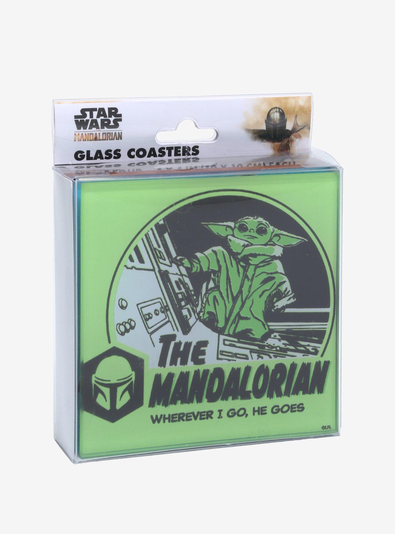 Star Wars The Mandalorian Quotes Glass Coaster Set, , alternate