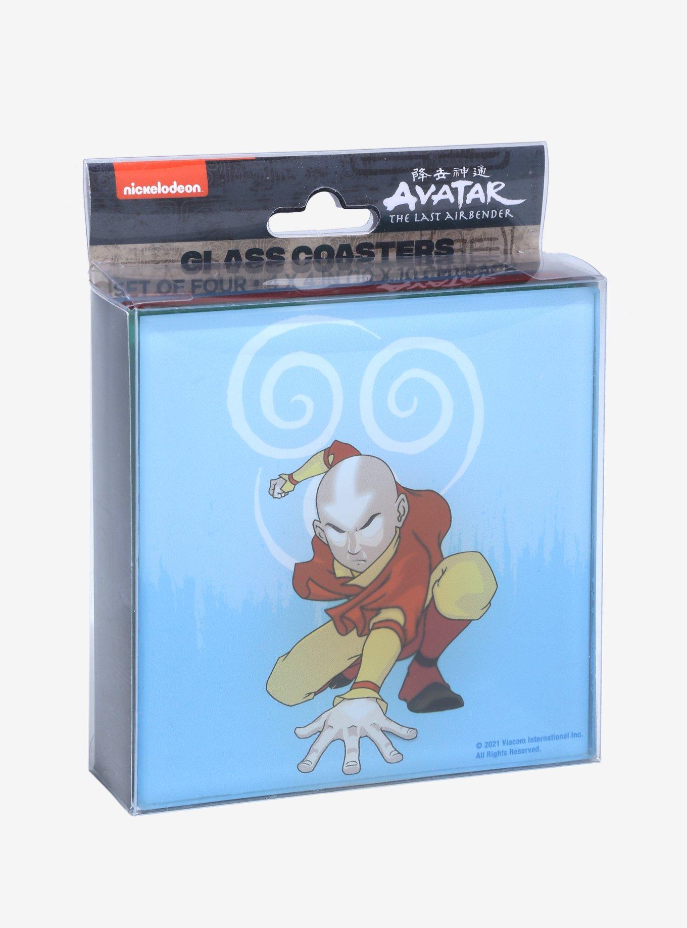 Avatar: The Last Airbender Bending Arts Glass Coaster Set, , alternate