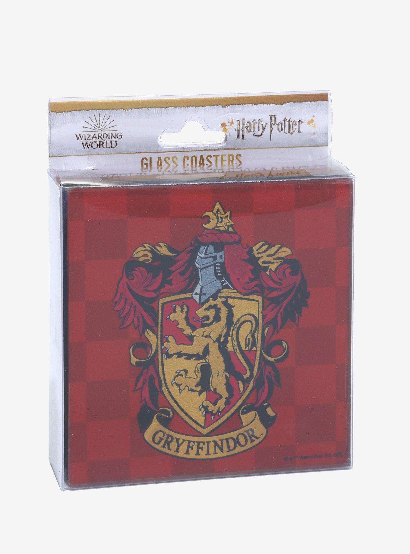 Harry Potter Hogwarts Houses Glass Coaster Set, , alternate