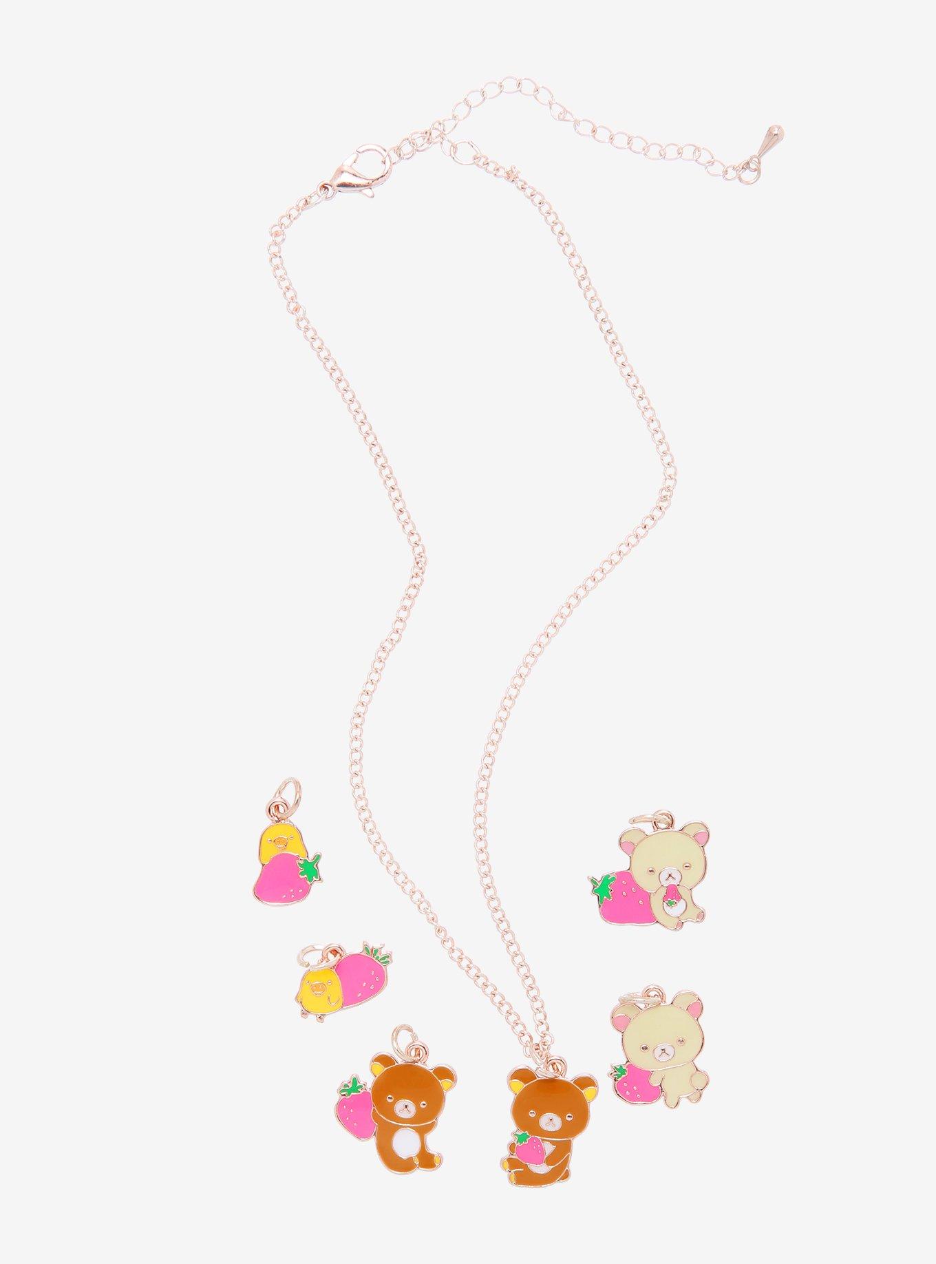 Rilakkuma & Friends Strawberry Interchangeable Charms Necklace, , alternate