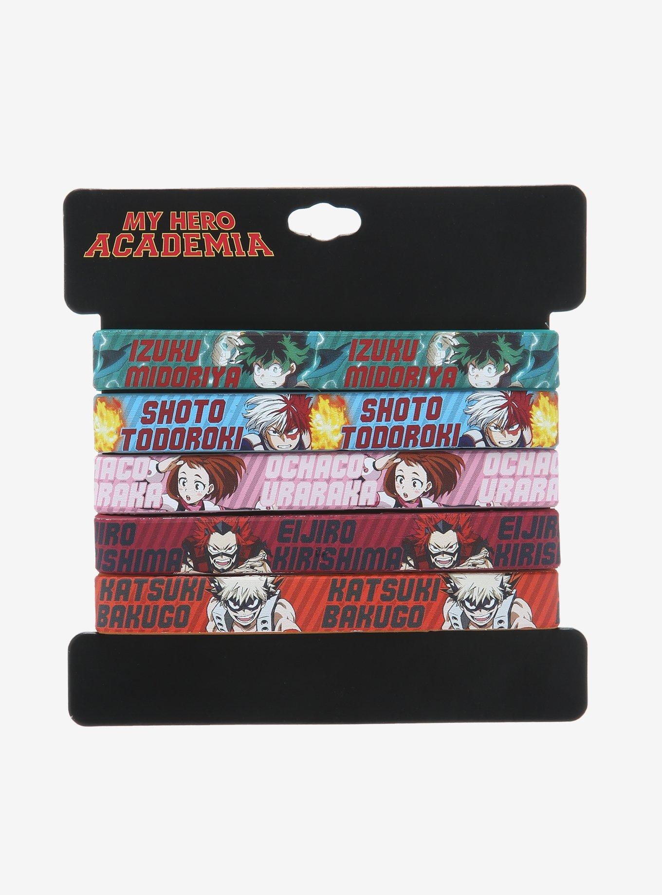 My Hero Academia Group Rubber Bracelet Set, , alternate