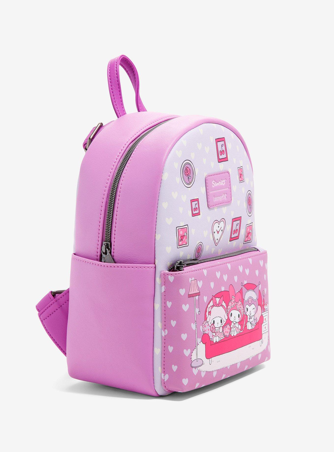 Loungefly My Melody & Kuromi Slumber Party Mini Backpack, , alternate