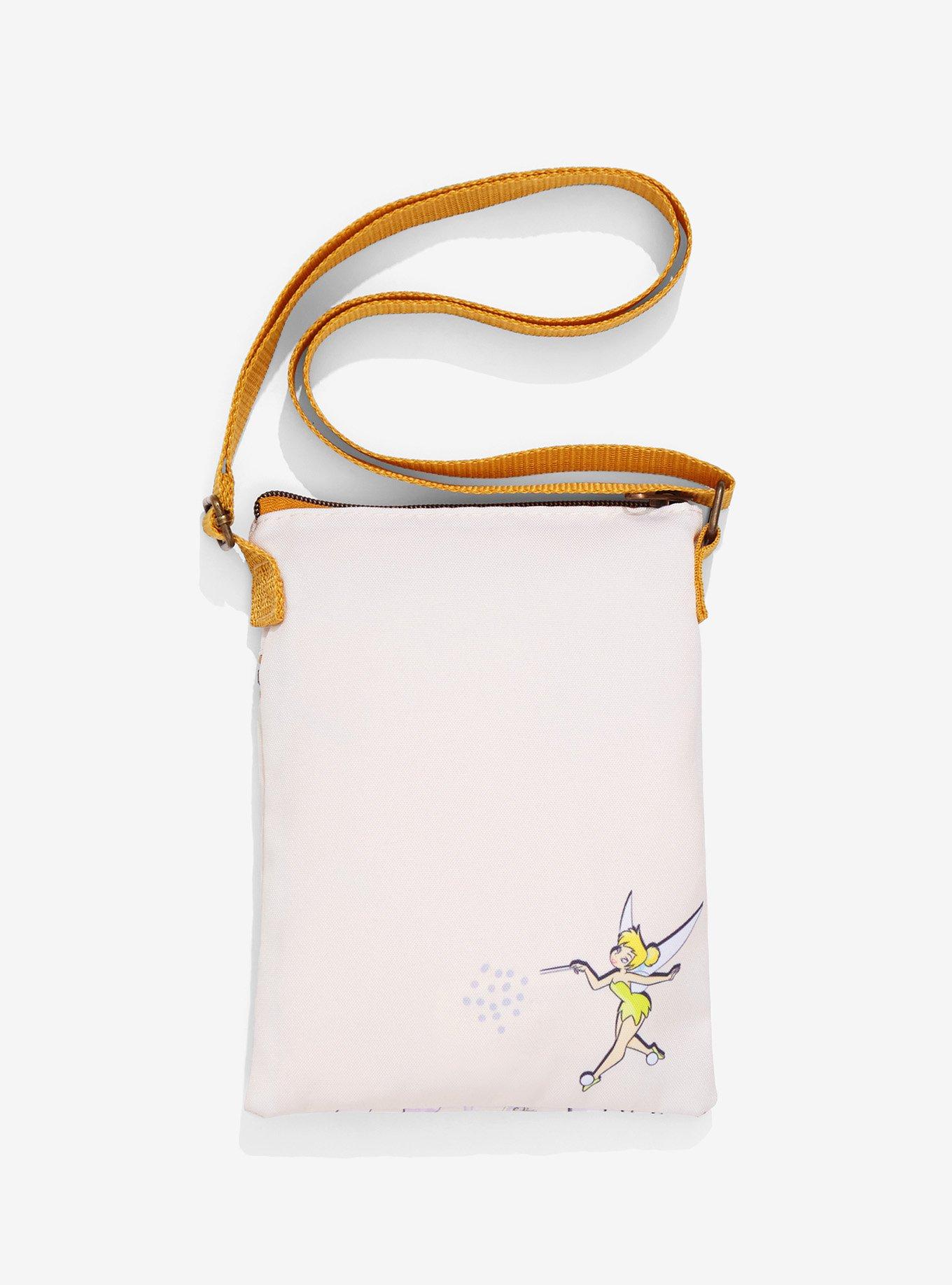 Loungefly Disney Peter Pan Tinker Bell Mushrooms Passport Crossbody Bag, , alternate