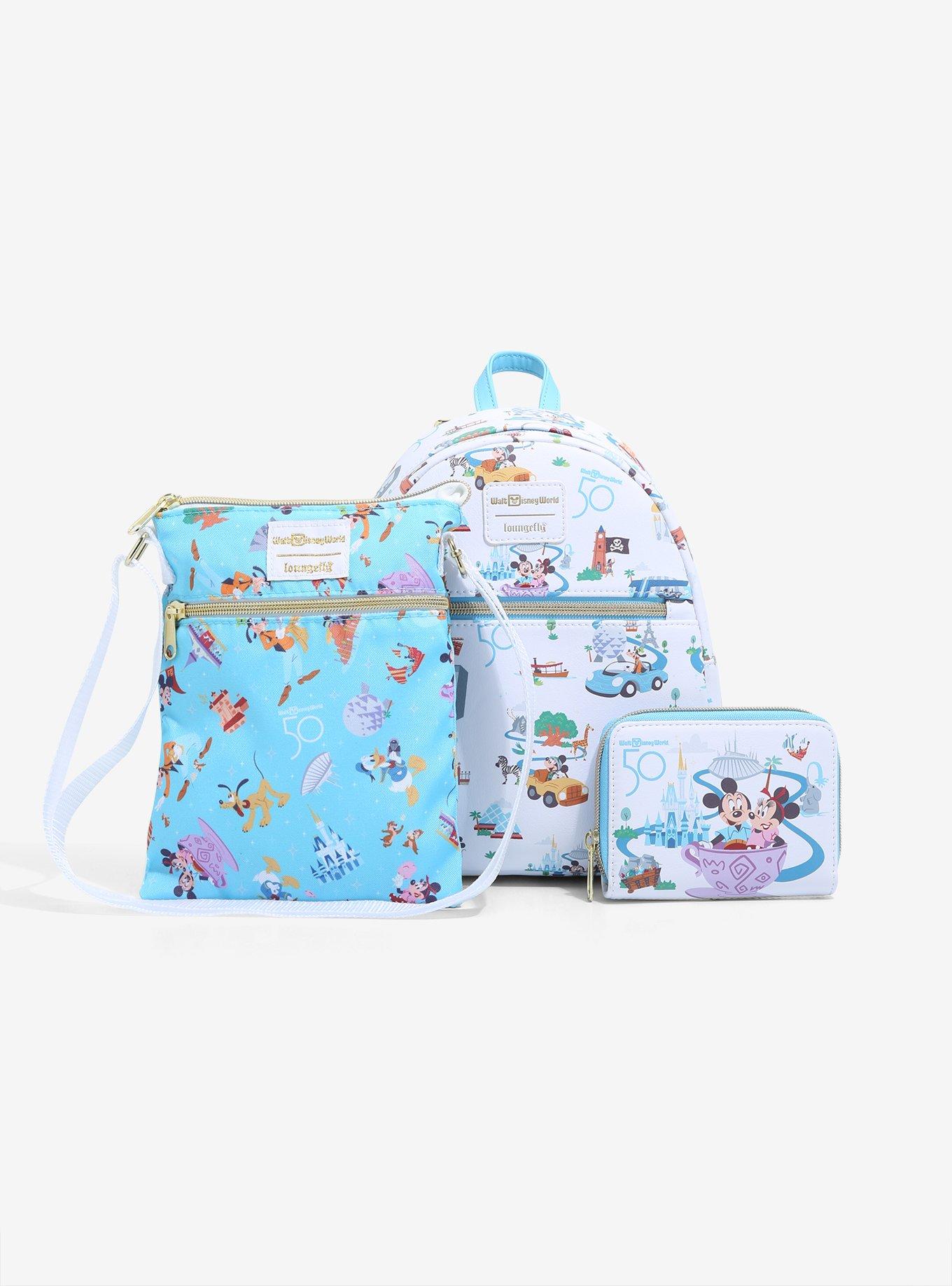 Loungefly Walt Disney World 50th Anniversary Passport Crossbody Bag, , alternate - view 3