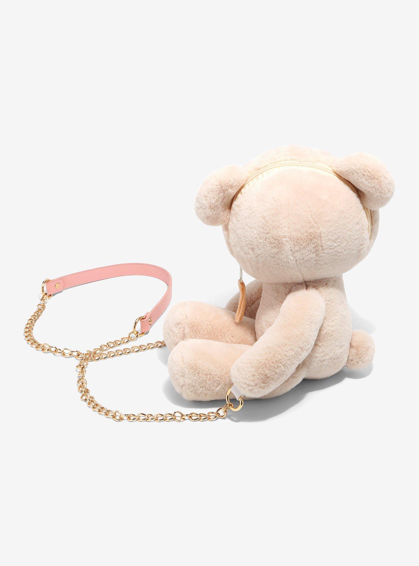 Plush Teddy Bear Crossbody Bag, , alternate