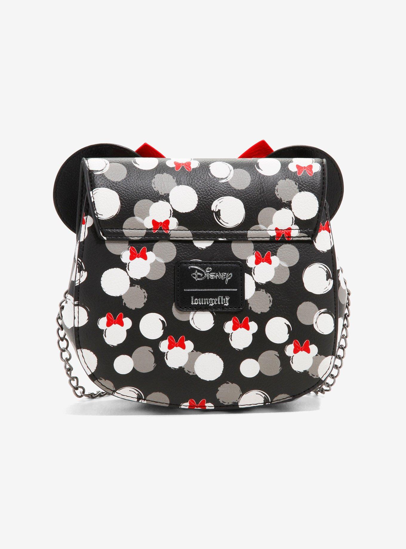 Loungefly Disney Minnie Mouse Polka Dots Crossbody Bag, , alternate