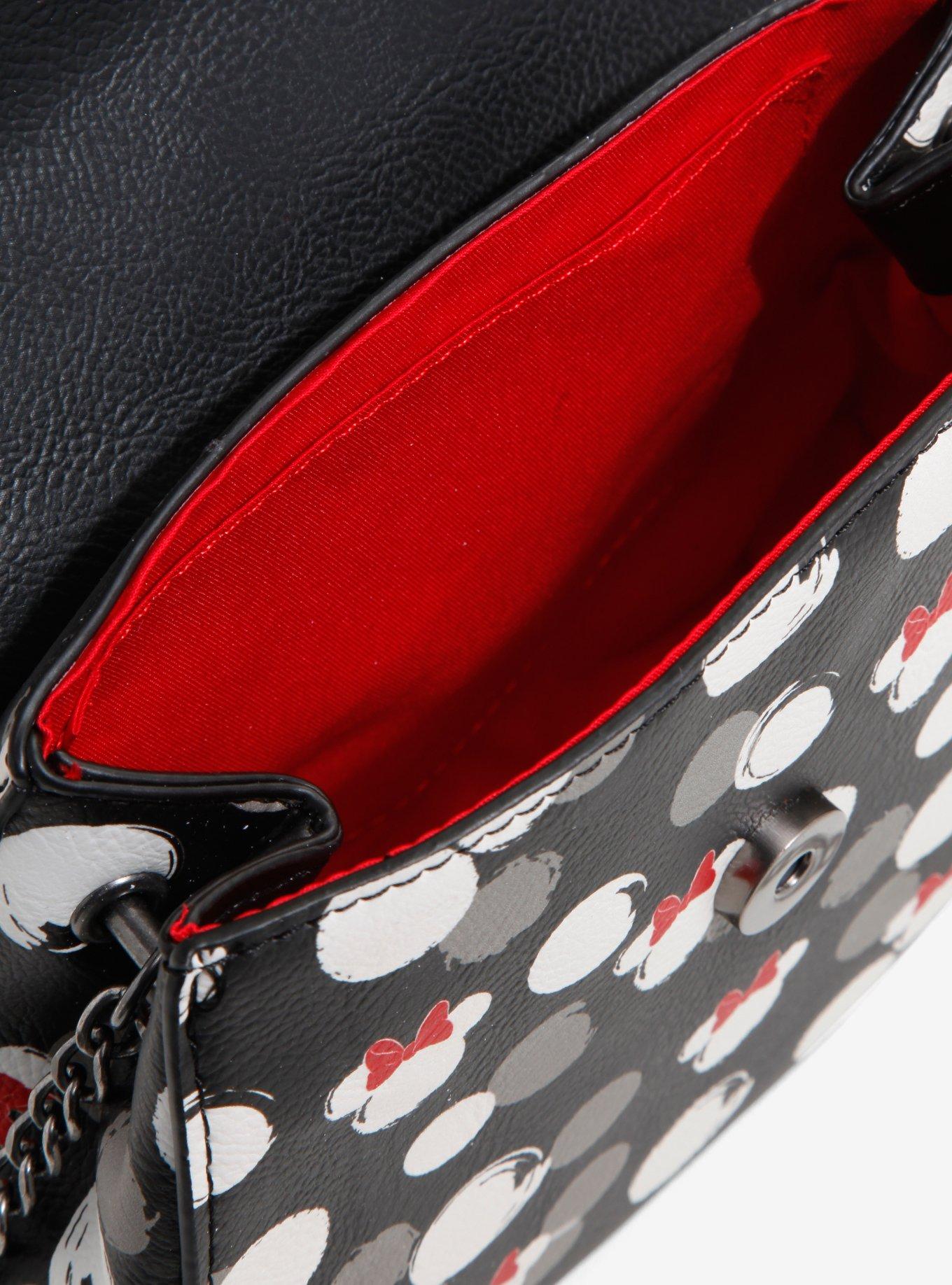 Loungefly Disney Minnie Mouse Polka Dots Crossbody Bag, , alternate