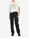 BT21 Jelly Candy Tie-Dye Girls Crop T-Shirt Plus Size, MULTI, alternate
