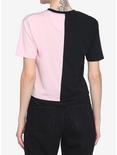 Pink & Black Girls Crop T-Shirt, MULTI, alternate