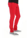 XXX RUDE Bright Red Wash Skinny Fit Jeans, , alternate