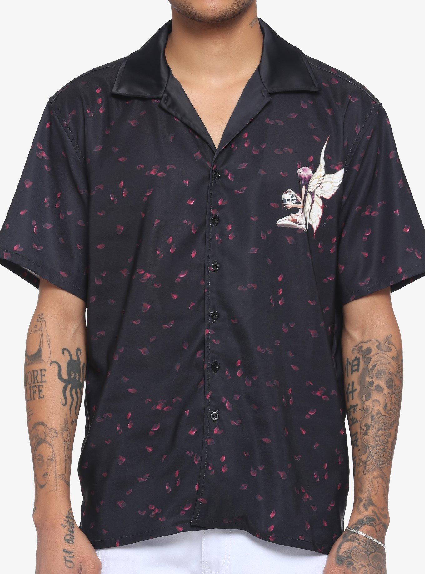 Fairies By Trick Petals Woven Button-Up, MULTI, alternate