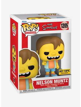 Funko The Simpsons Pop! Television Nelson Muntz Vinyl Figure Hot Topic Exclusive, , hi-res