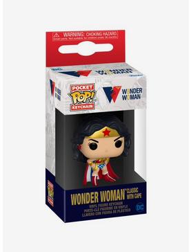 Funko DC Comics Wonder Woman Pocket Pop! Heroes Wonder Woman Classic Cape 80th Anniversary Vinyl Key Chain, , hi-res