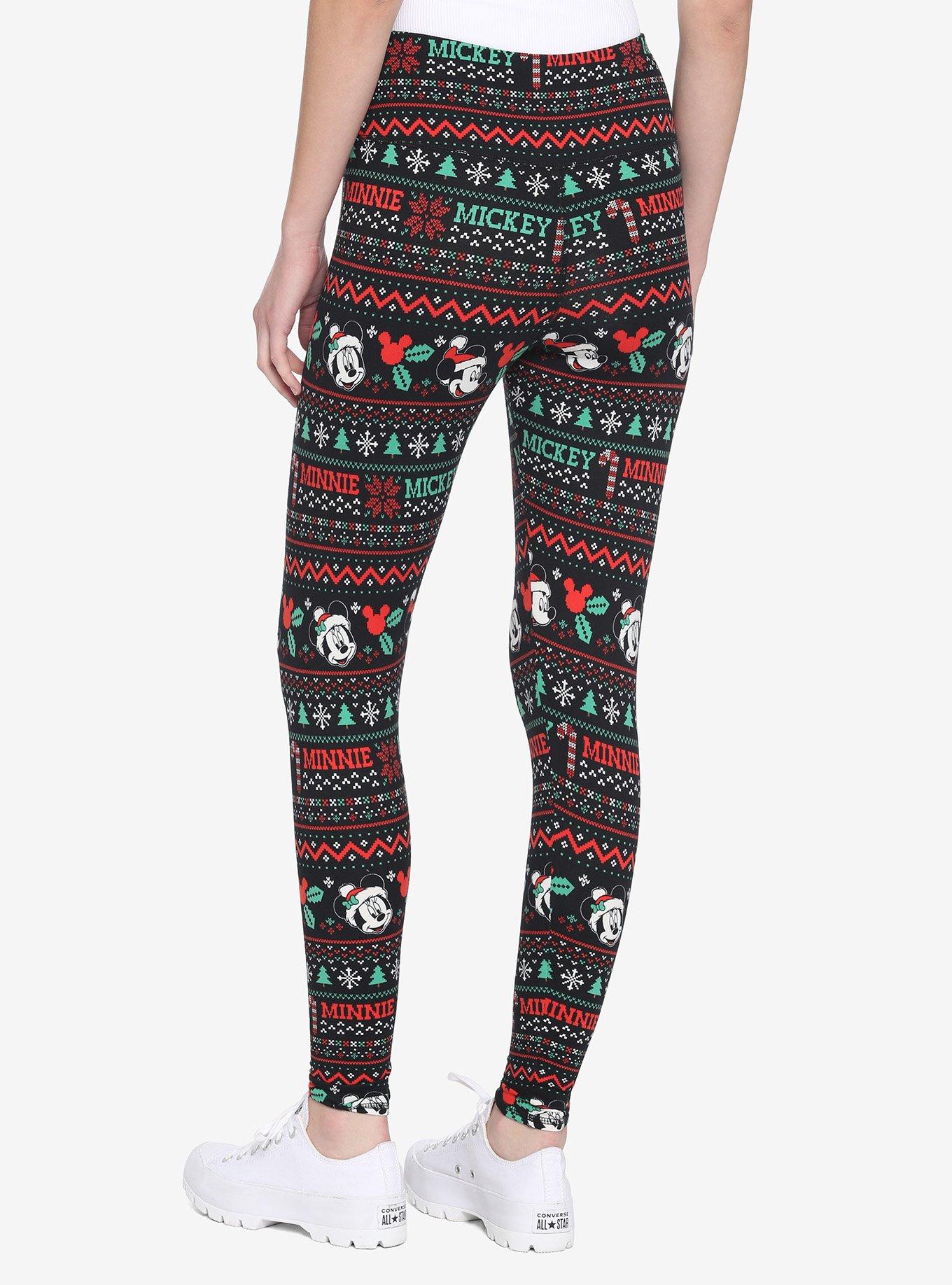 Disney Holiday Fair Isle Leggings, MULTI, alternate