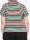 Her Universe Disney Holiday Stripe Mock Neck T-Shirt Plus Size, MULTI, alternate