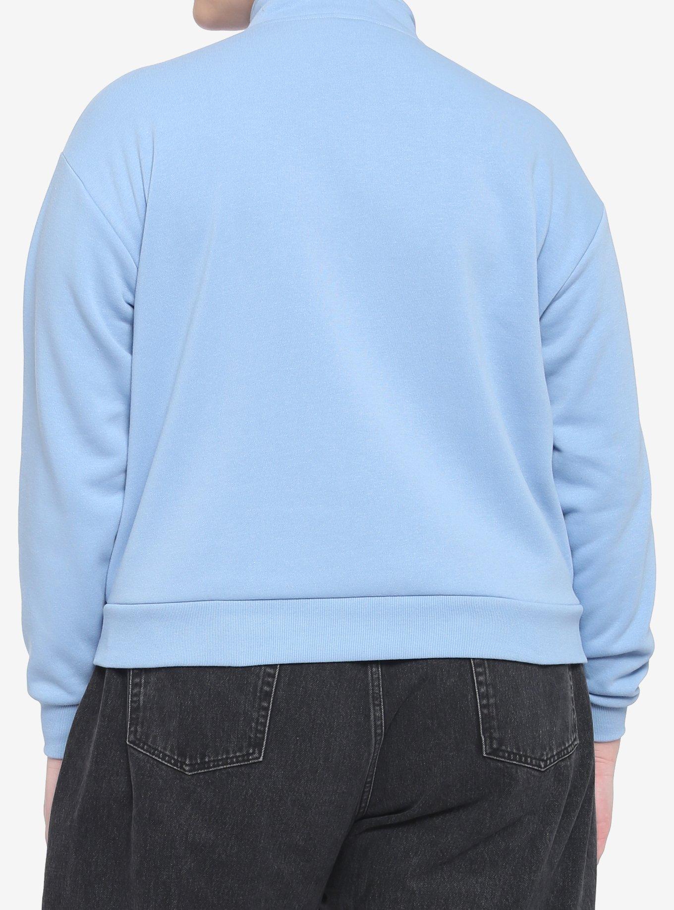 Her Universe Disney Holiday Hanukkah Half-Zip Crop Pullover Plus Size, MULTI, alternate
