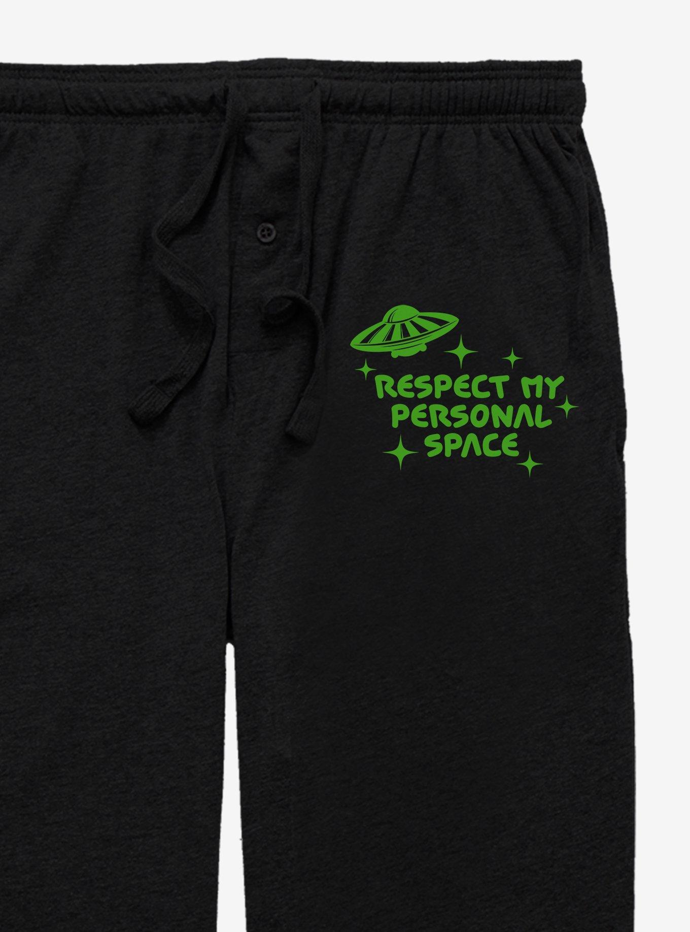 Cozy Collection Respect My Personal Space Pajama Pants, BLACK, alternate