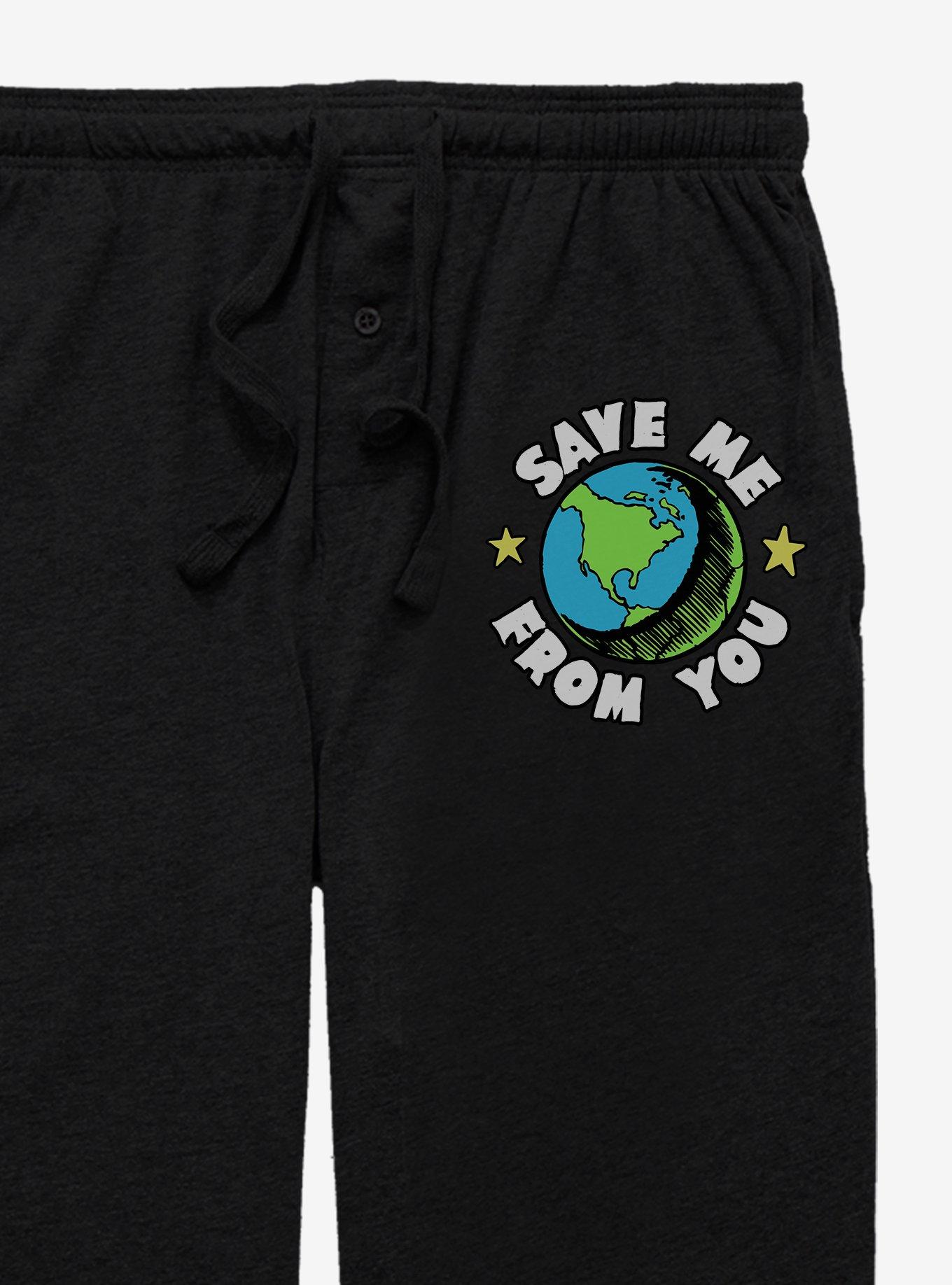 Cozy Collection Save The Earth Pajama Pants, BLACK, alternate