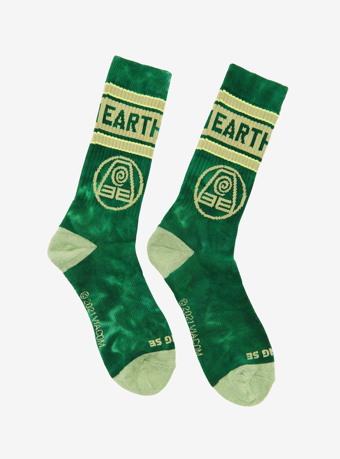 Avatar: The Last Airbender Earthbender Crew Socks - BoxLunch Exclusive, , alternate