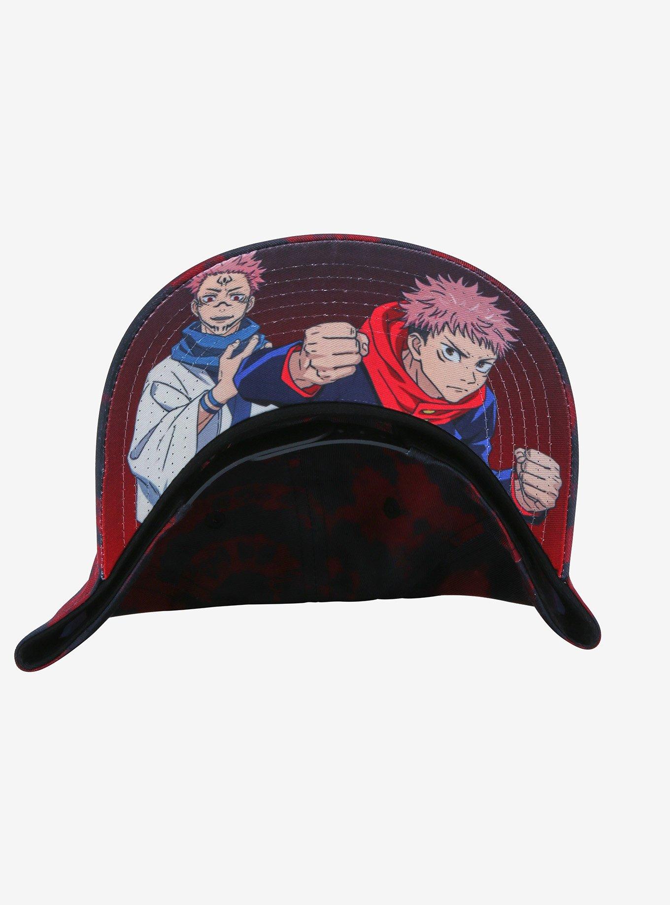 Jujutsu Kaisen Logo Tie-Dye Snapback Hat, , alternate