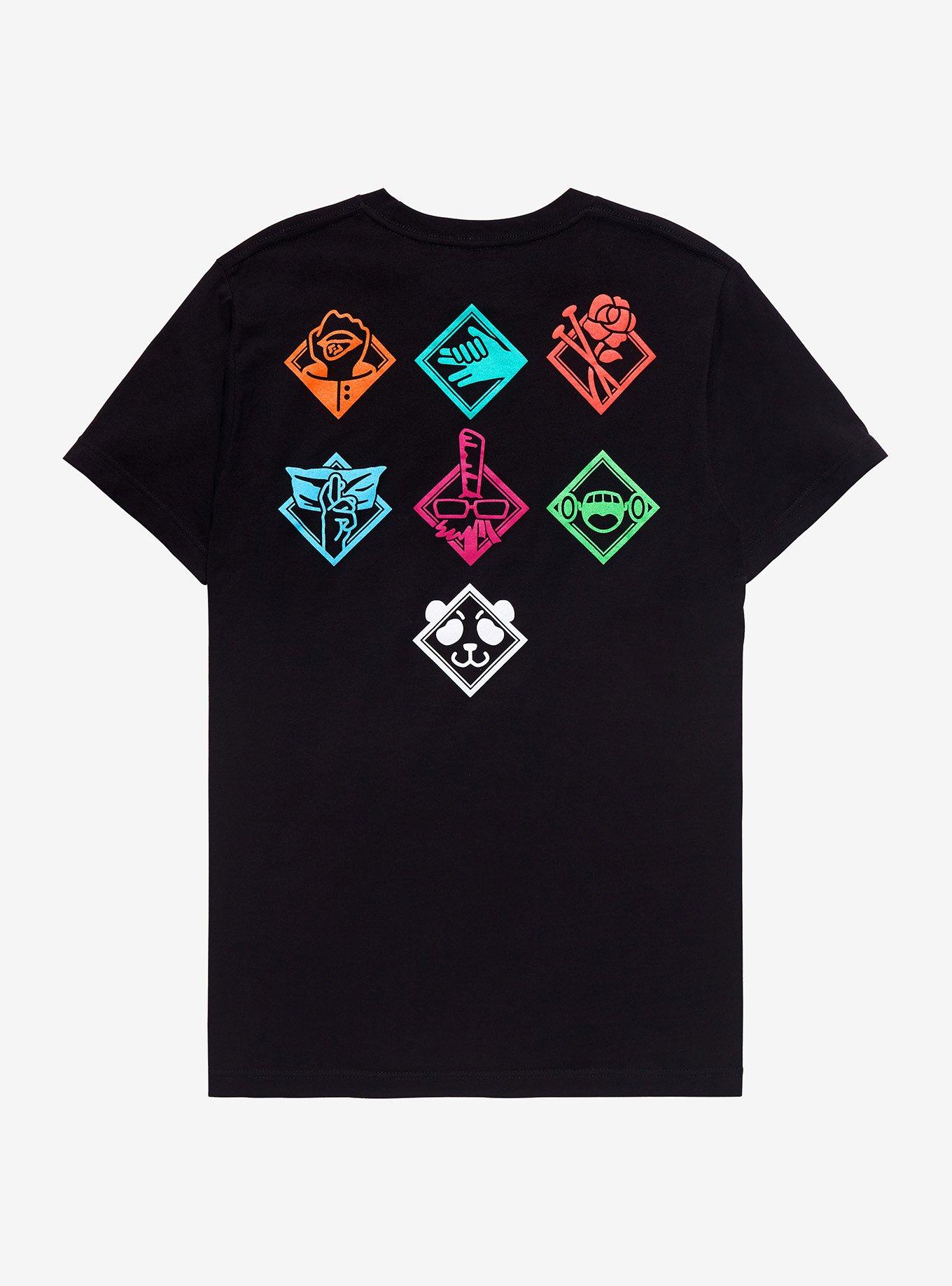 Jujutsu Kaisen Group Icon Chibi T-shirt, BLACK, alternate