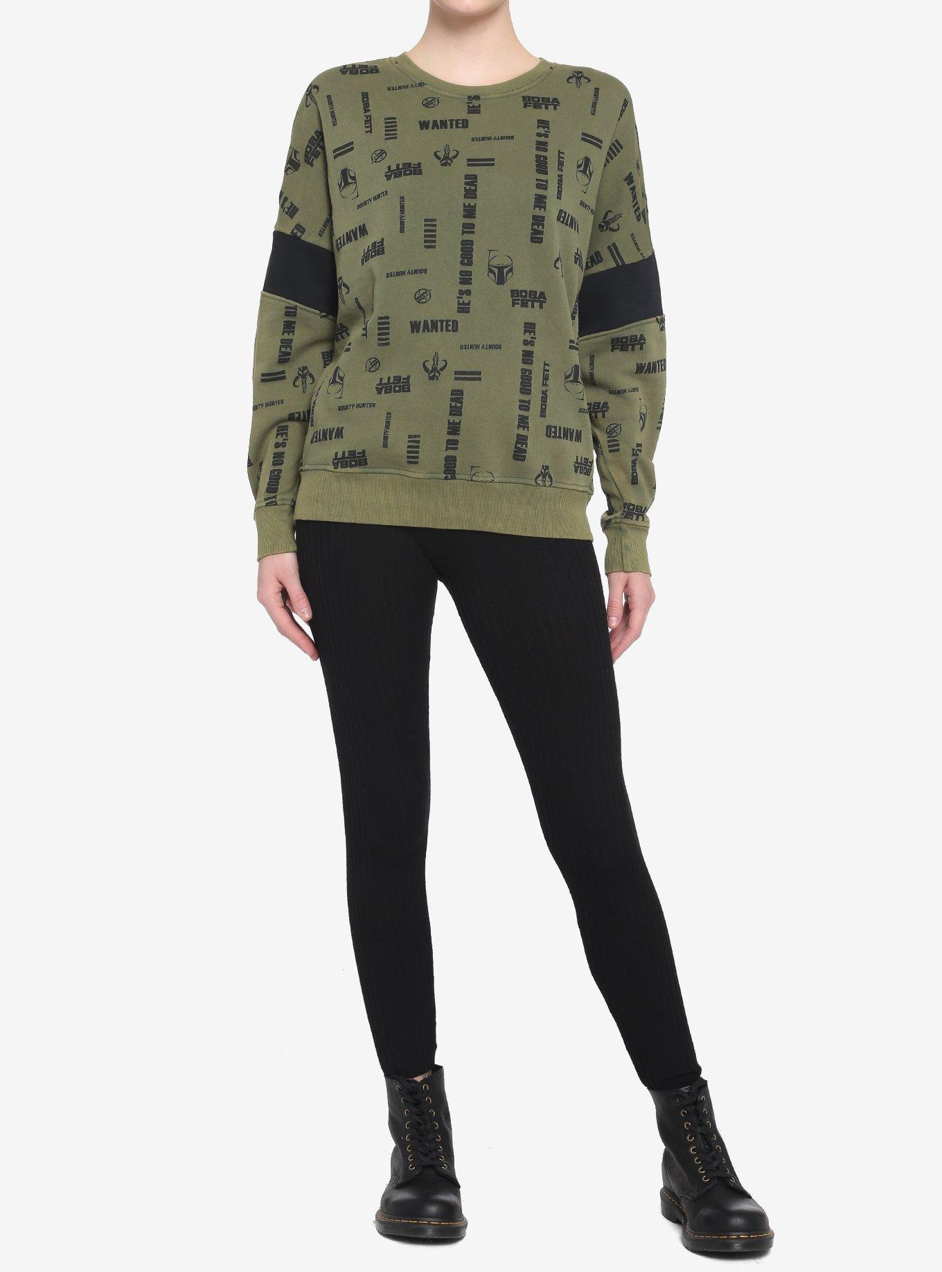 Her Universe Star Wars Boba Fett Logos Sweatshirt, MULTI, alternate