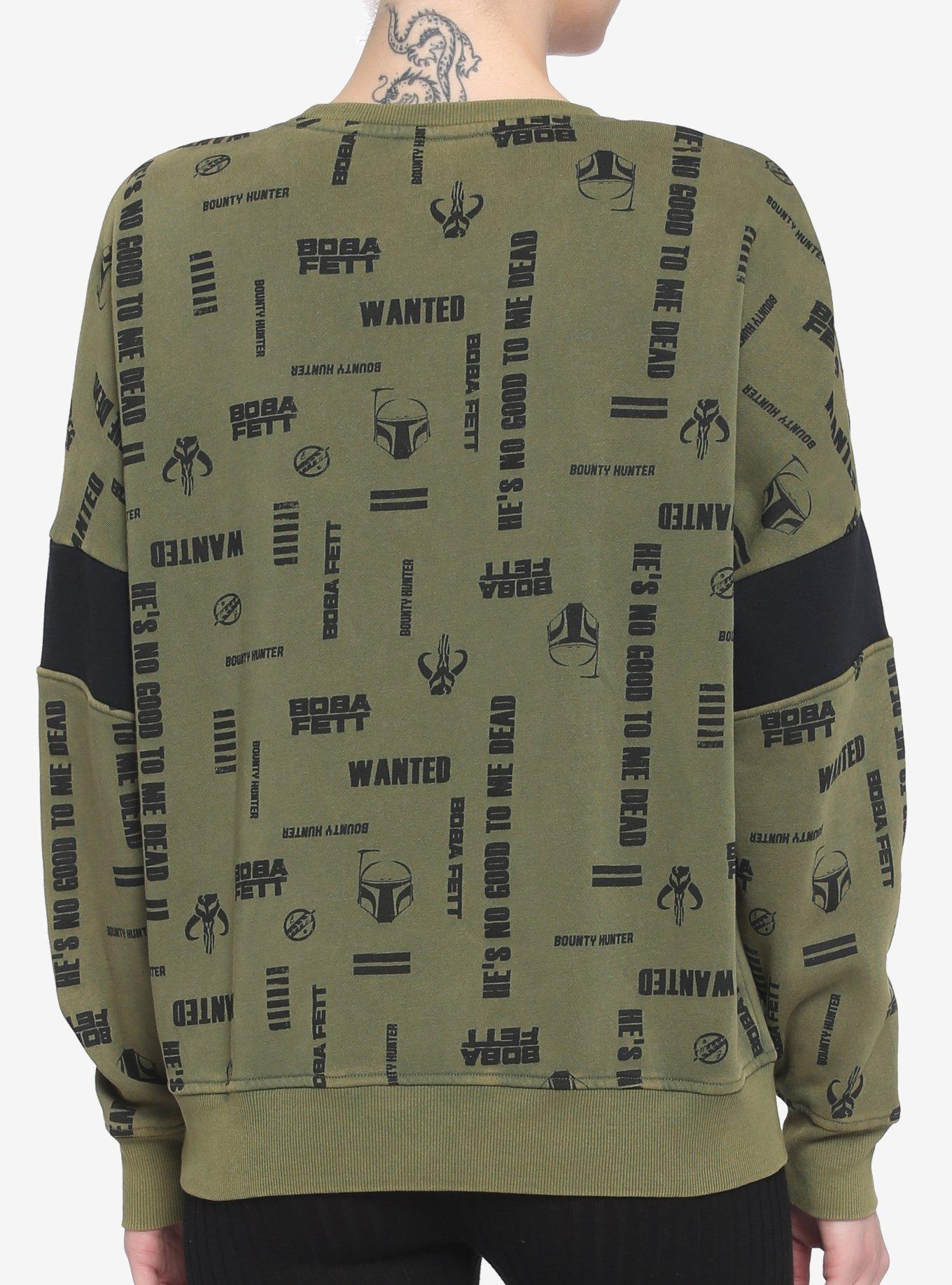 Her Universe Star Wars Boba Fett Logos Sweatshirt, MULTI, alternate