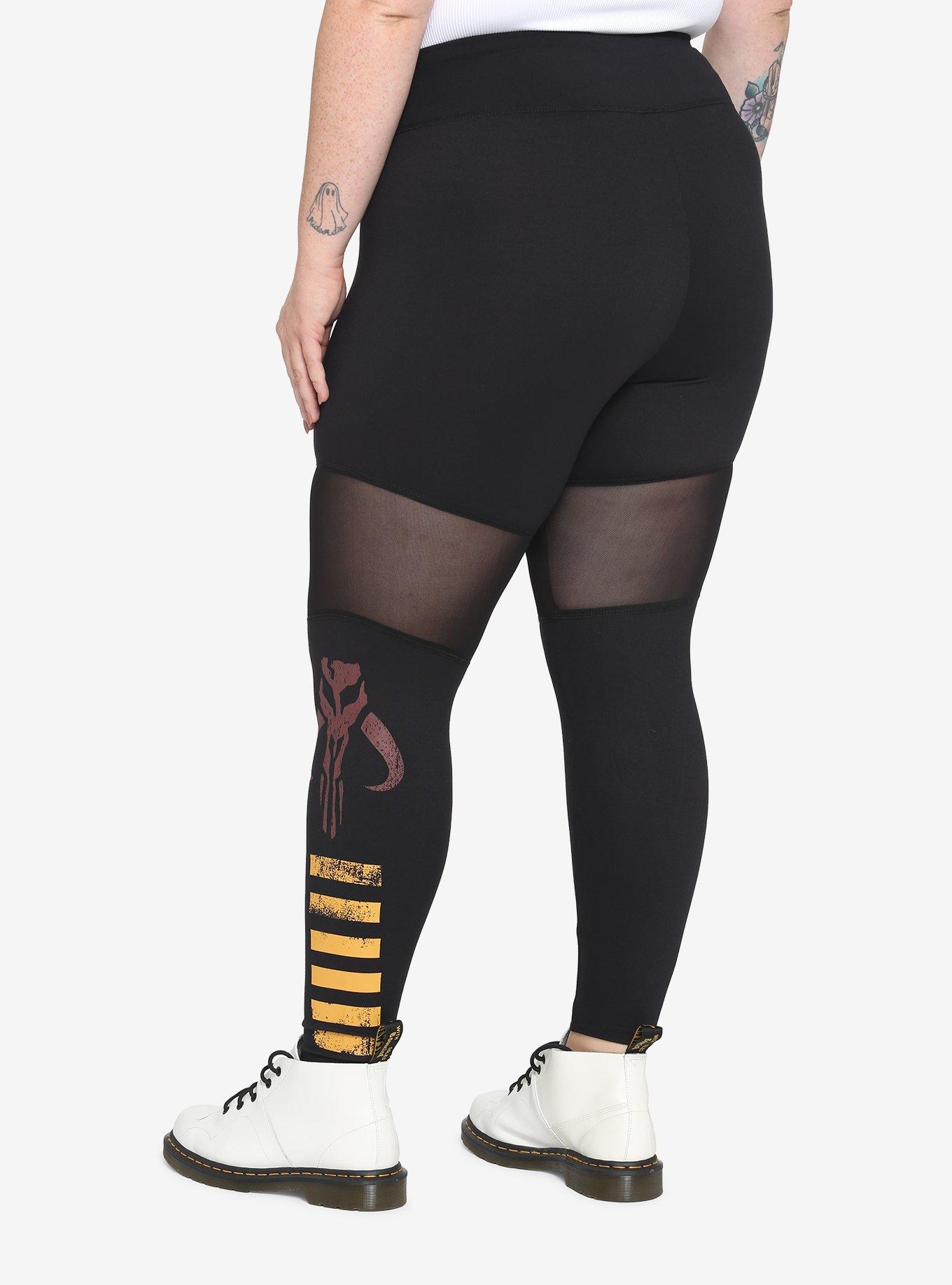 Her Universe Star Wars Boba Fett Mesh Leggings Plus Size, MULTI, alternate