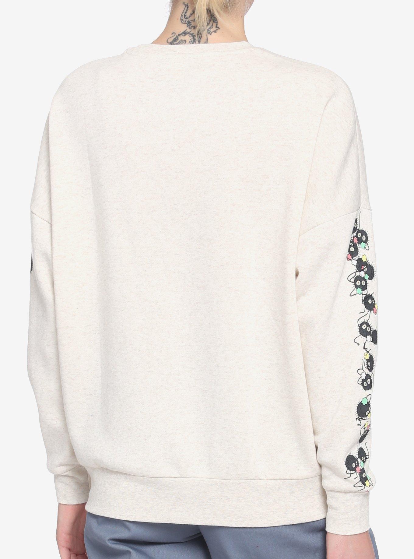 Her Universe Studio Ghibli Spirited Away Soot Sprites Japanese Text Sweatshirt, MULTI, alternate